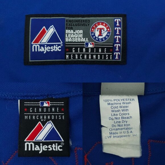Majestic Texas Rangers 2010 MLB World Series Jersey Size XL #5 Ian Kinsler - Picture 8 of 16